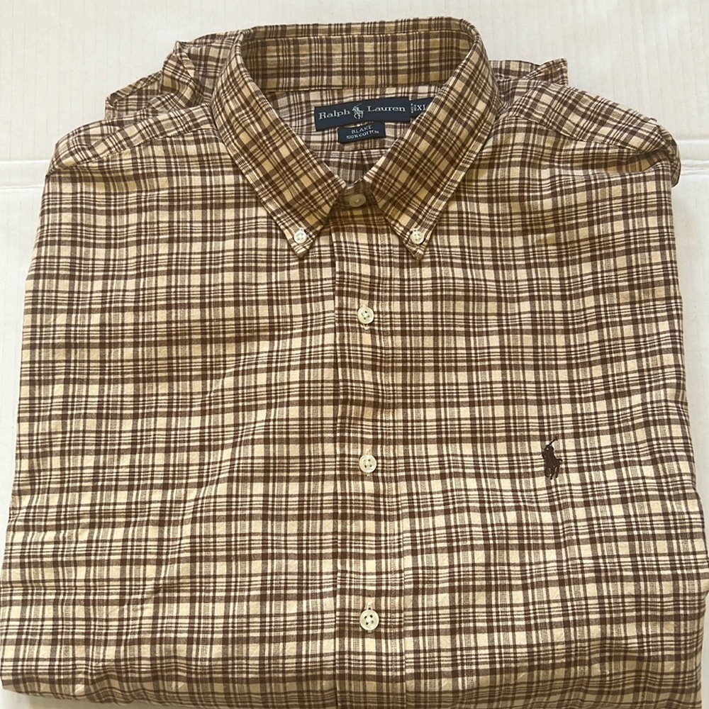 New with Tags Ralph Lauren Blake XL button down shirt